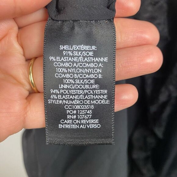 Alice + Olivia Mcguire Ruffle Side Slit Silk Midi Dress - Picture 8 of 16